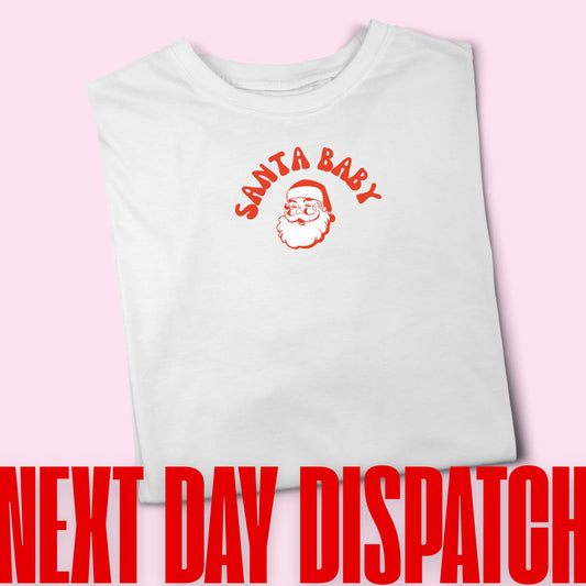 SANTA BABY CHRISTMAS TEE