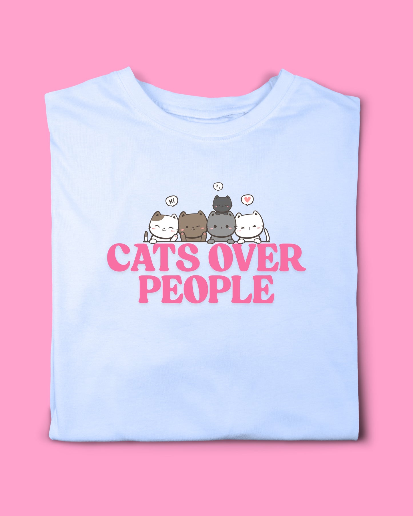 CATS OVER PEOPLE T-SHIRT