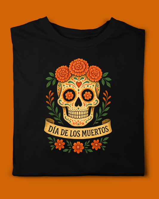 Día de los Muertos T-Shirt – Traditional Sugar Skull Design T-SHIRT