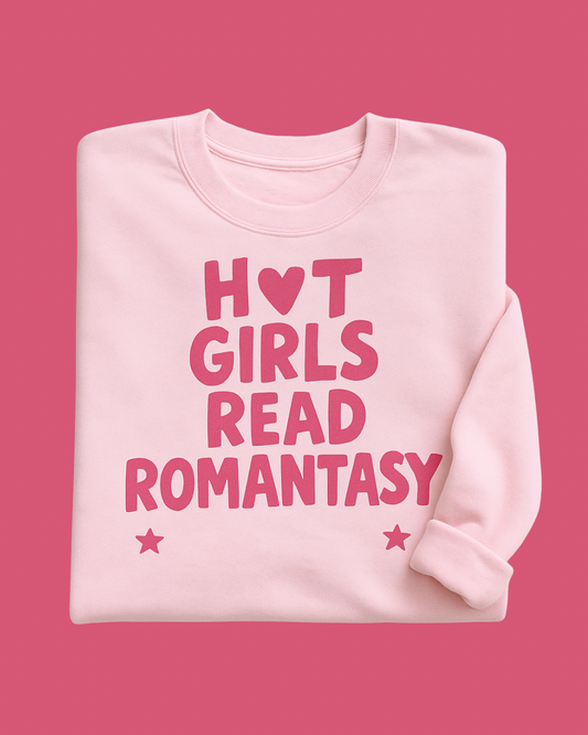 HOT GIRLS READ ROMANTASY SWEATER