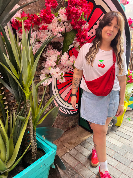 CHERRY PRINT T-SHIRT