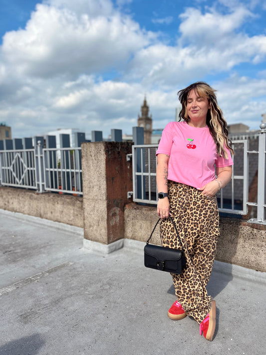 CHERRY PRINT T-SHIRT