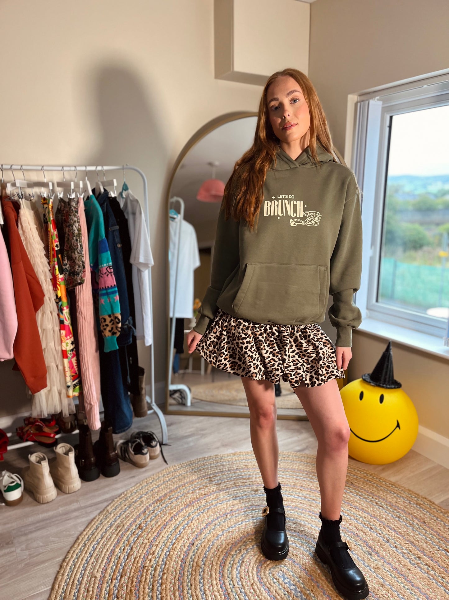 LET'S DO BRUNCH BOYFRIEND FIT HOODIE