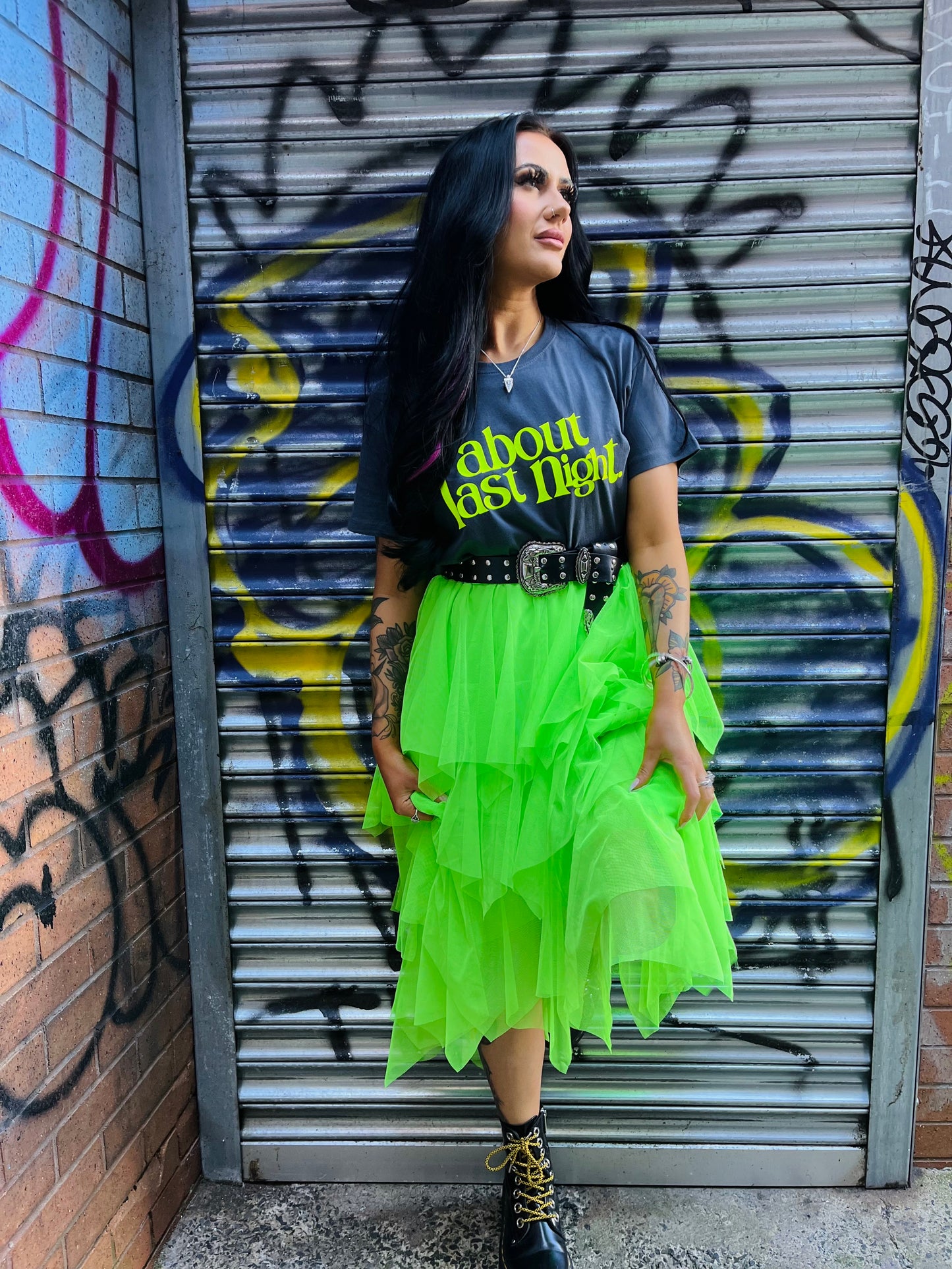 ABOUT LAST NIGHT TEE