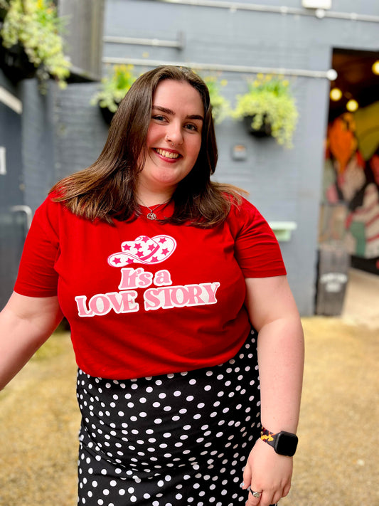 IT'S A LOVE STORY TEE