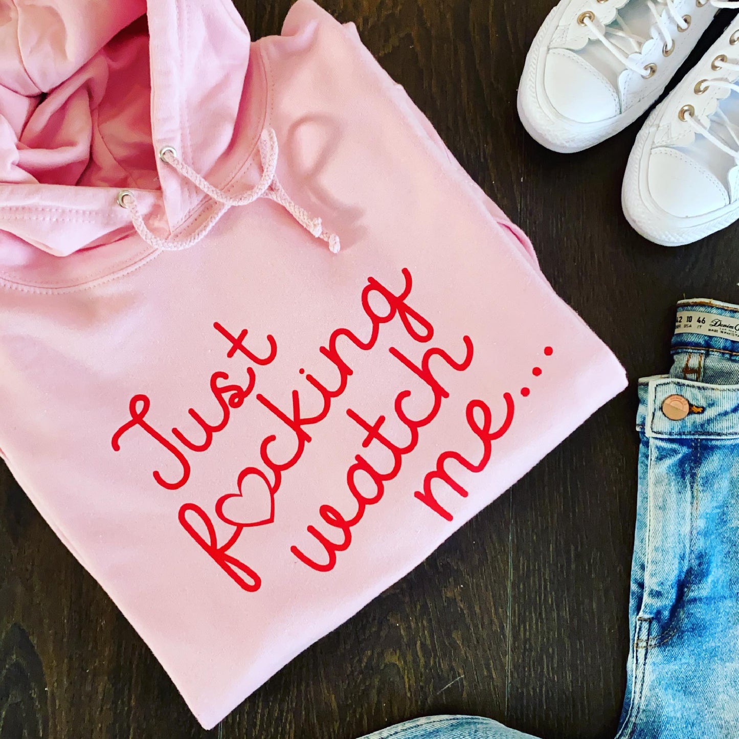 JUST F♥CKING WATCH ME HOODIE-ThePaperPress
