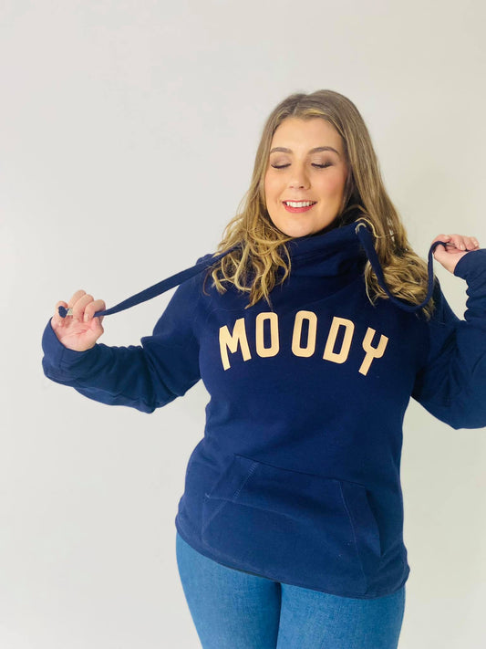 MOODY CROSS NECK HOODIE | NEW COLOURS-ThePaperPress