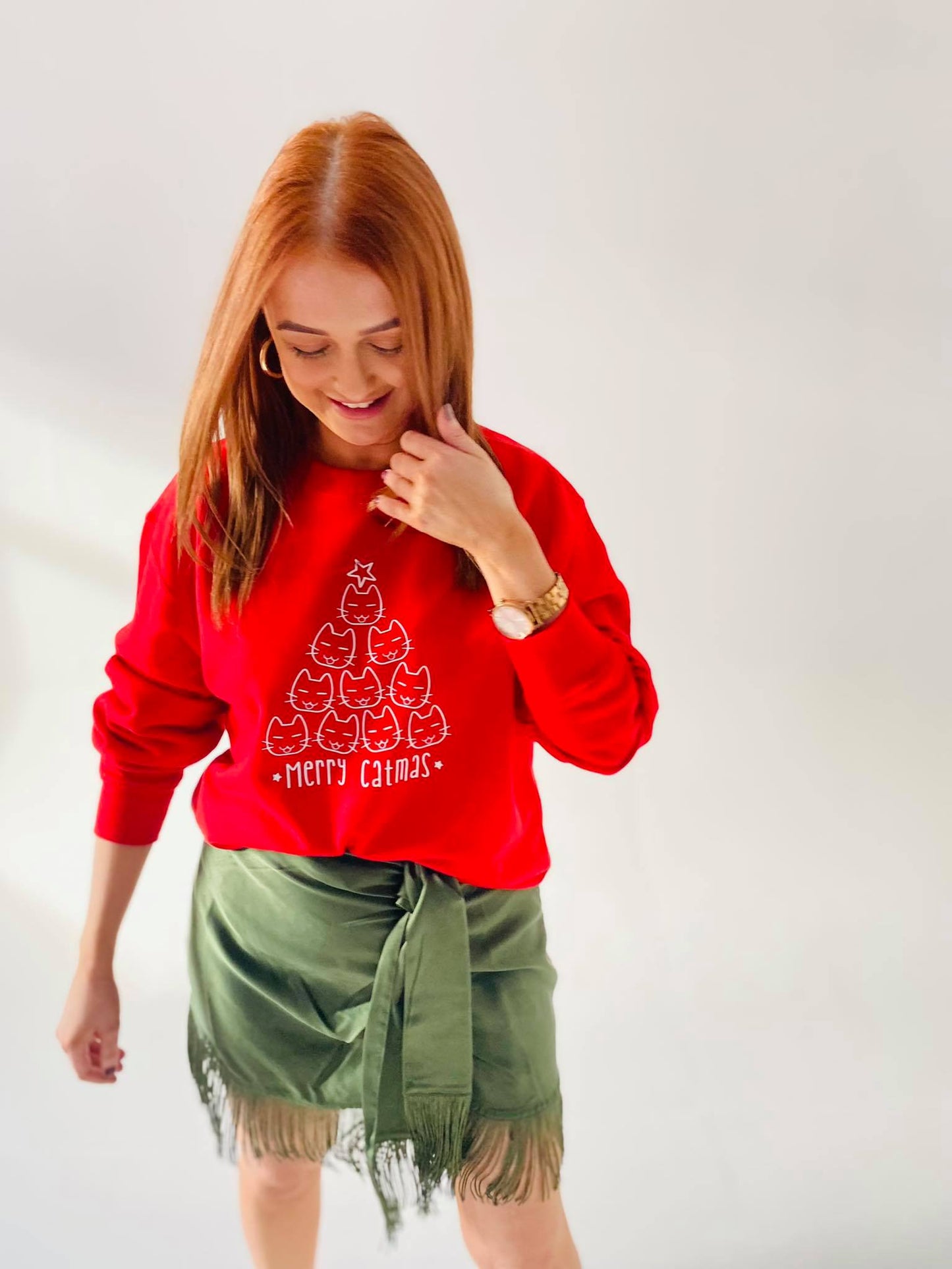 MERRY CATMAS CHRISTMAS SWEATER-ThePaperPress