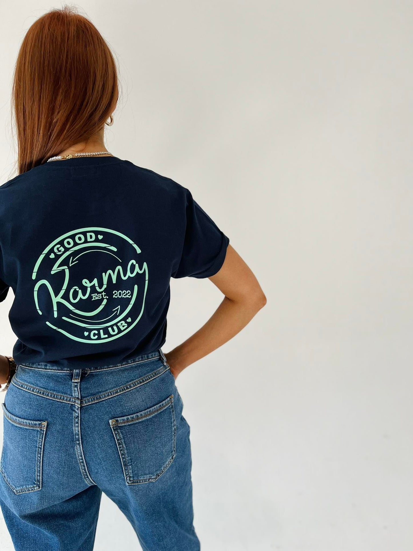 GOOD KARMA CLUB FRONT & REVERSE PRINT TEE