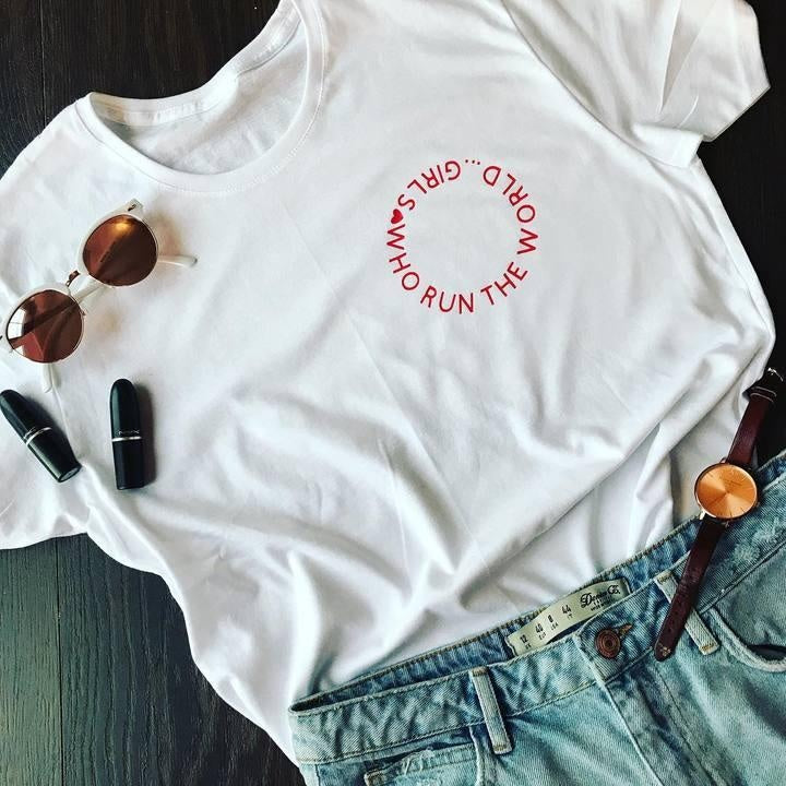 WHO RUN THE WORLD... GIRLS TEE