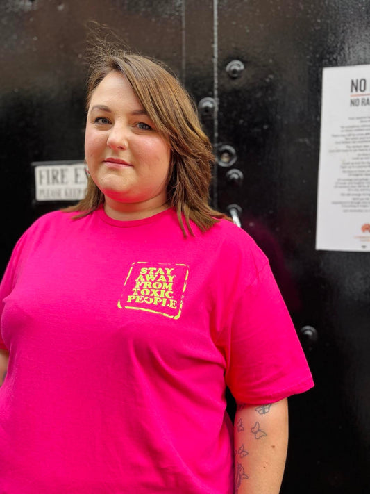 STAY AWAY FROM TOXIC PEOPLE FRONT & REVERSE PRINT TEE