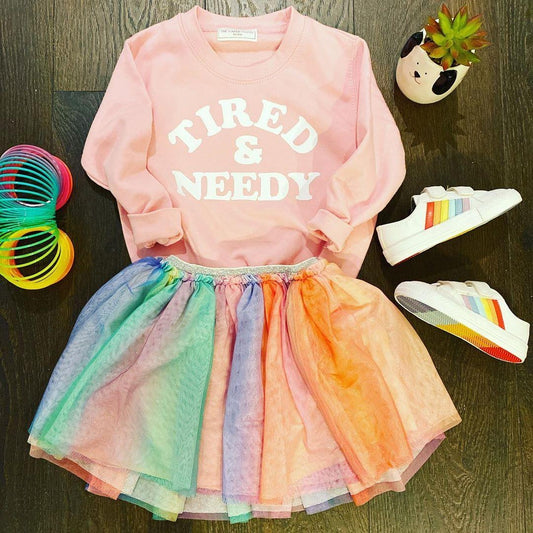 TIRED & NEEDY KIDS SWEATER
