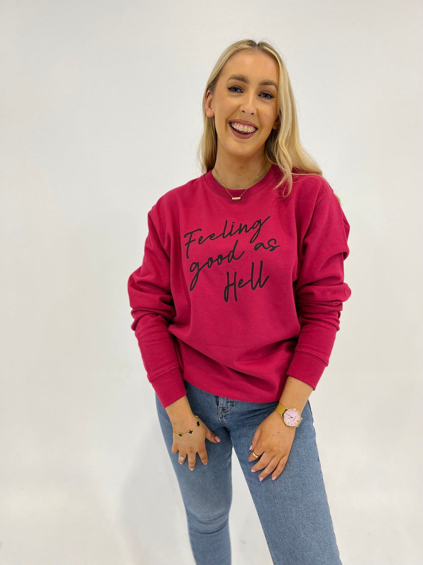 FEELING GOOD AS HELL SWEATER
