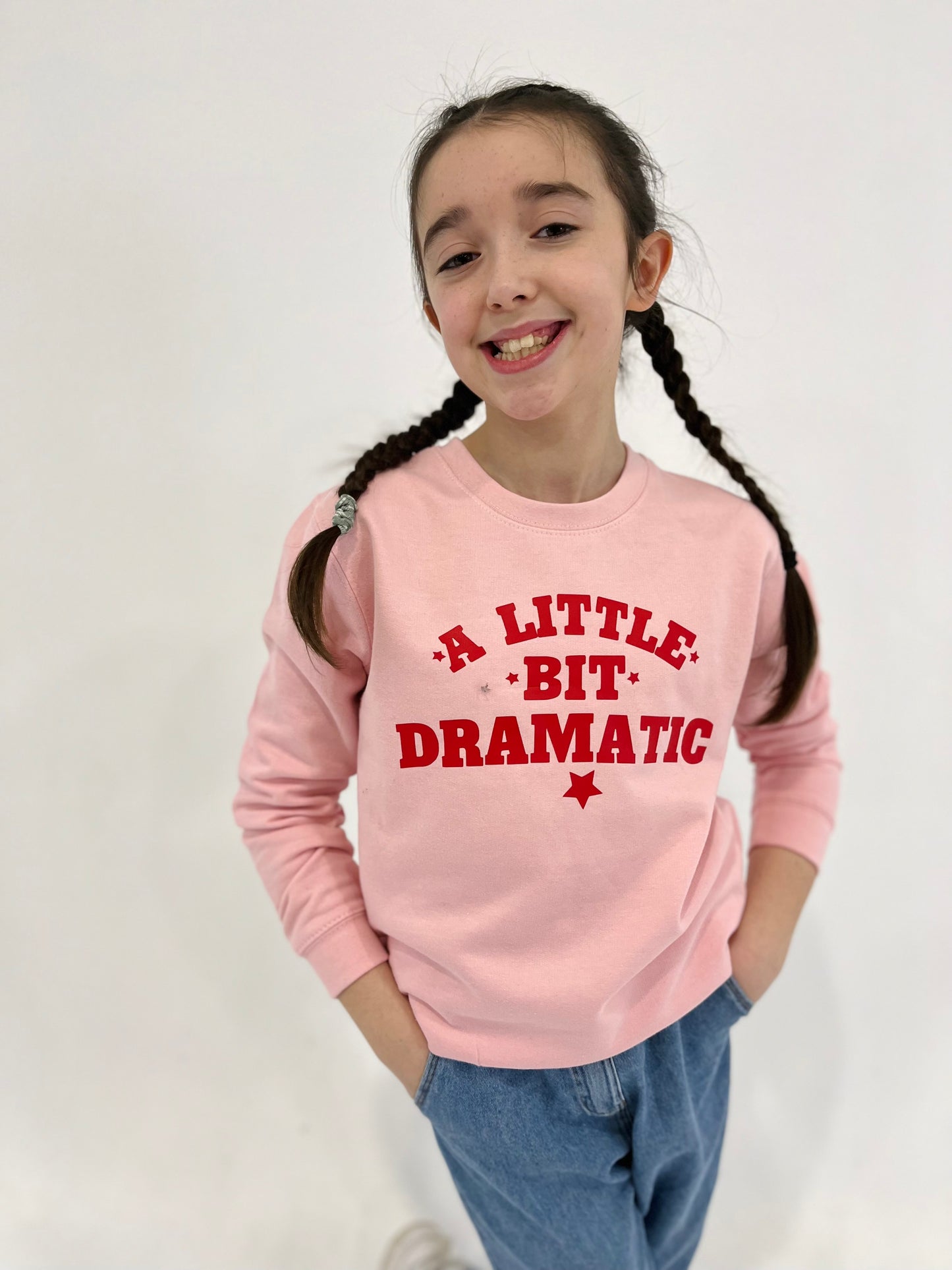 LITTLE BIT DRAMATIC KIDS SWEATER