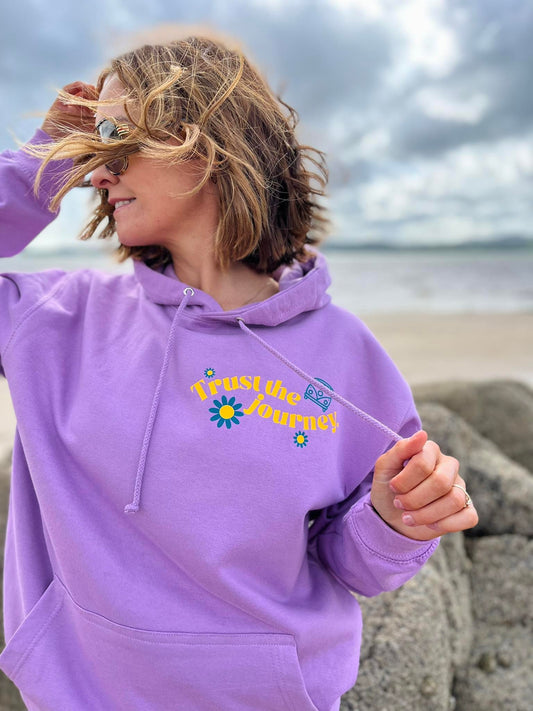 Lavender Lilac Summer College Hoodie Beach wear Slogan