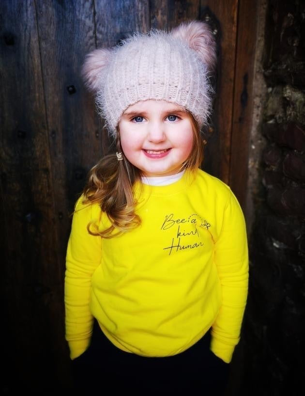 BEE A KIND HUMAN KIDS SWEATER