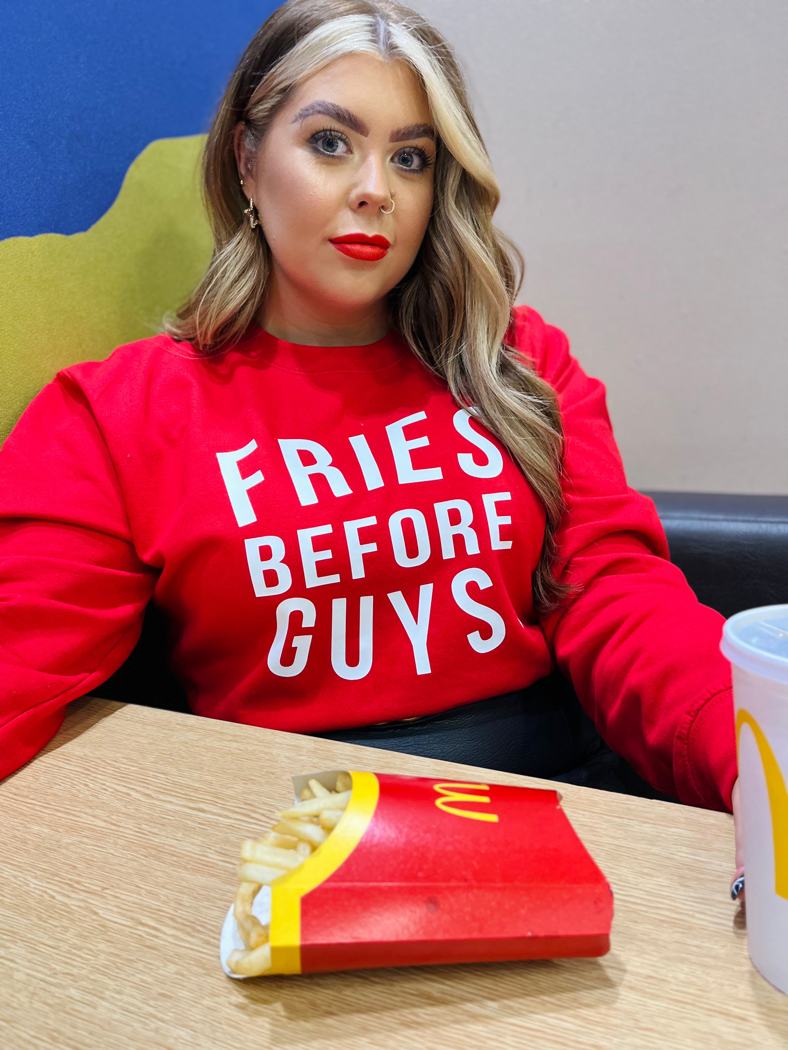 FRIES BEFORE GUYS SWEATER ThePaperPress