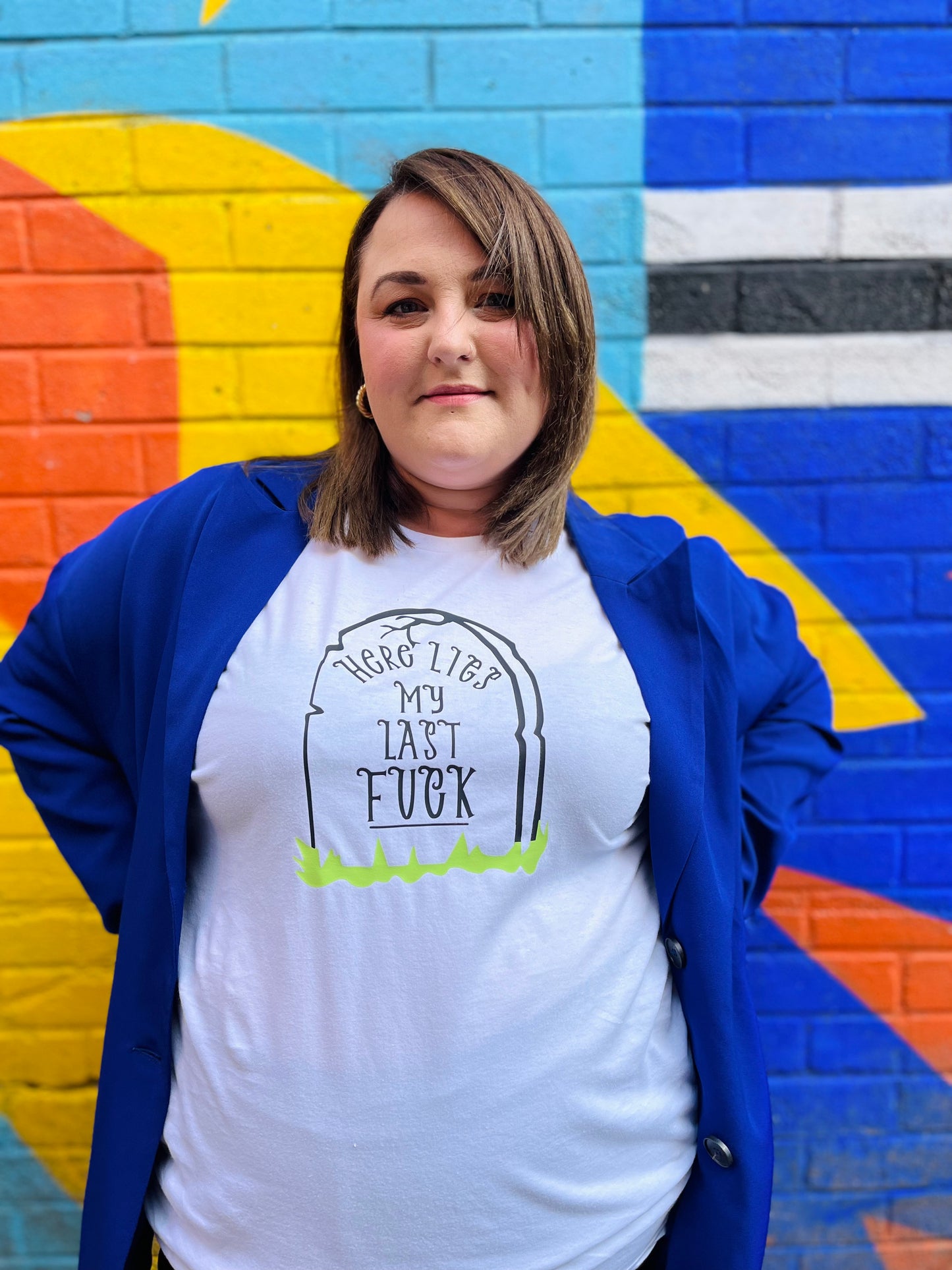 AND HERE LIES MY LAST FUCK T-SHIRT