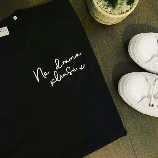 NO DRAMA PLEASE TEE-ThePaperPress