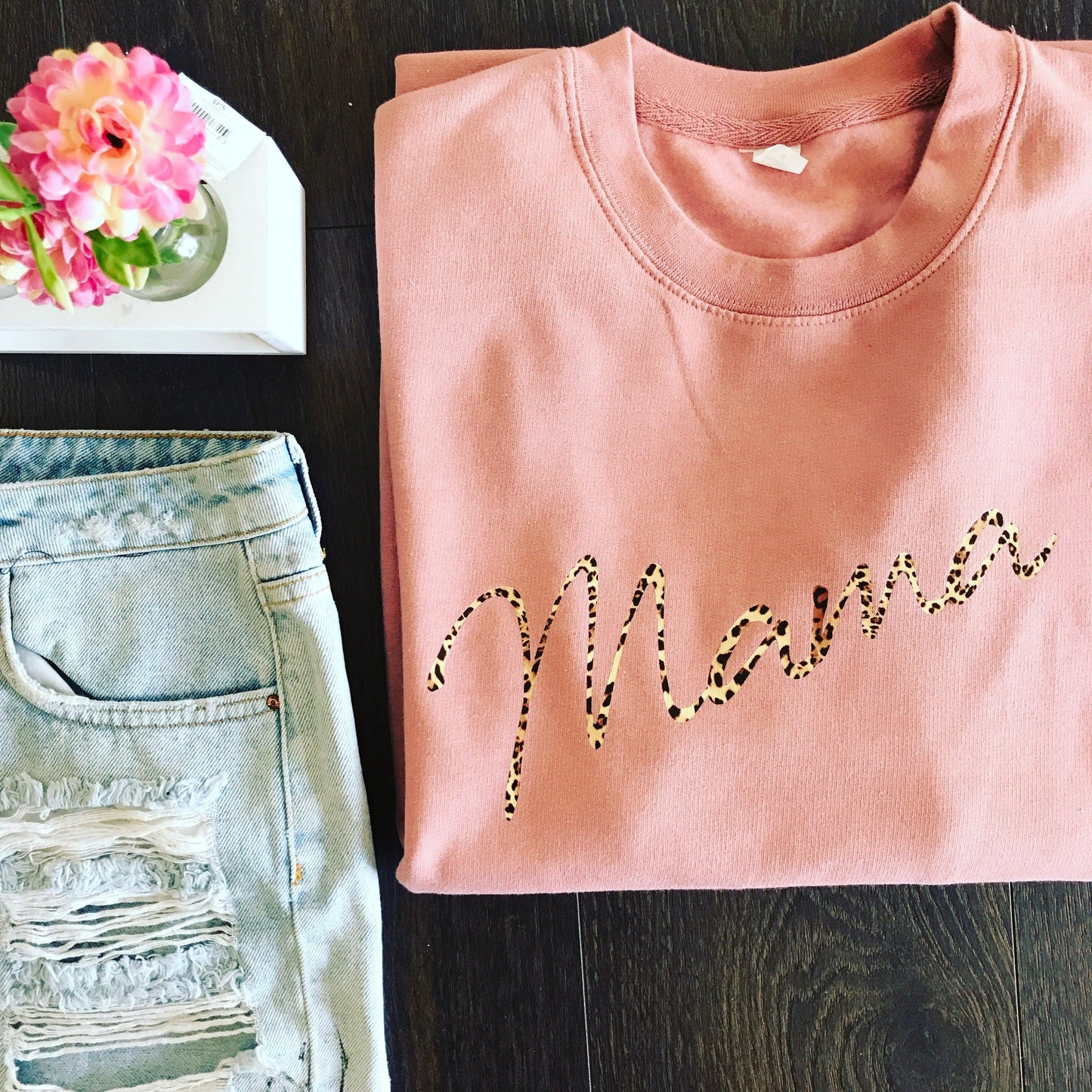 MAMA SWEATER (LEOPARD PRINT)