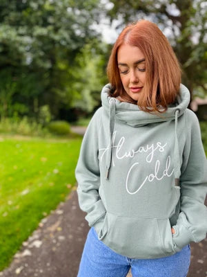 CROSS NECK HOODIES