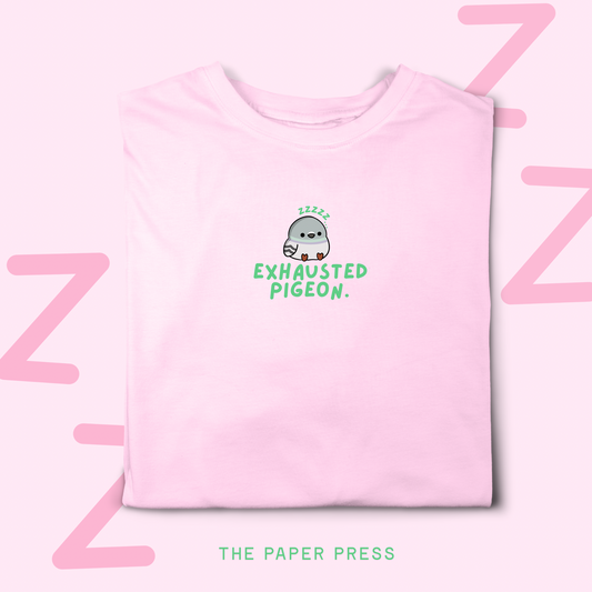EXHAUSTED PIGEON T-SHIRT
