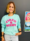 SALE DUSTY XL ROSE TIRED & NEEDY SWEATER ROSE GOLD TEXT