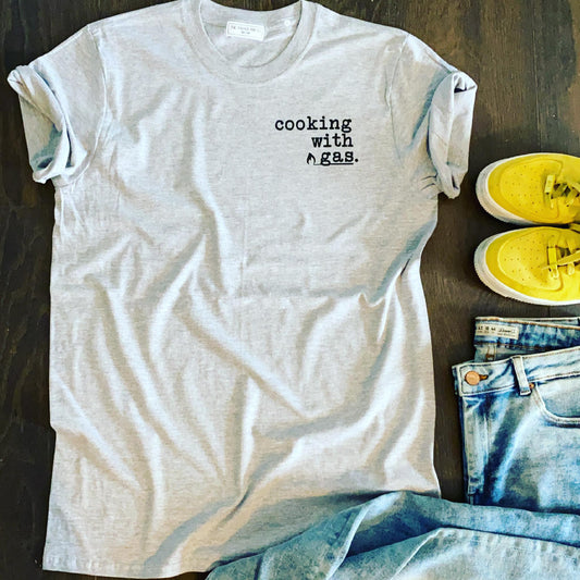 COOKING WITH GAS TEE-ThePaperPress