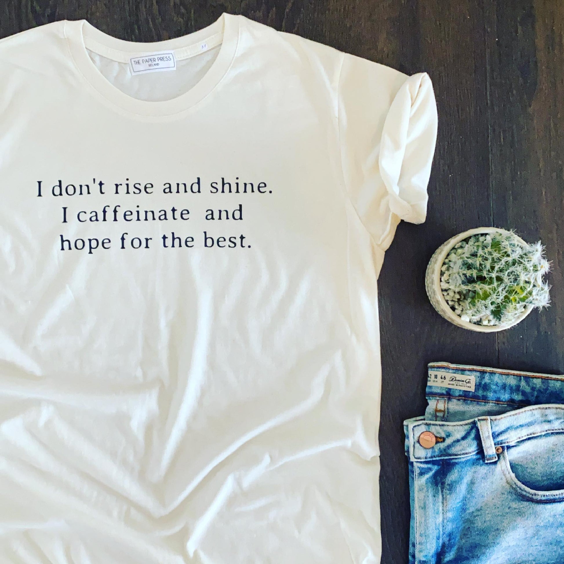 I DON’T RISE AND SHINE TEE-ThePaperPress