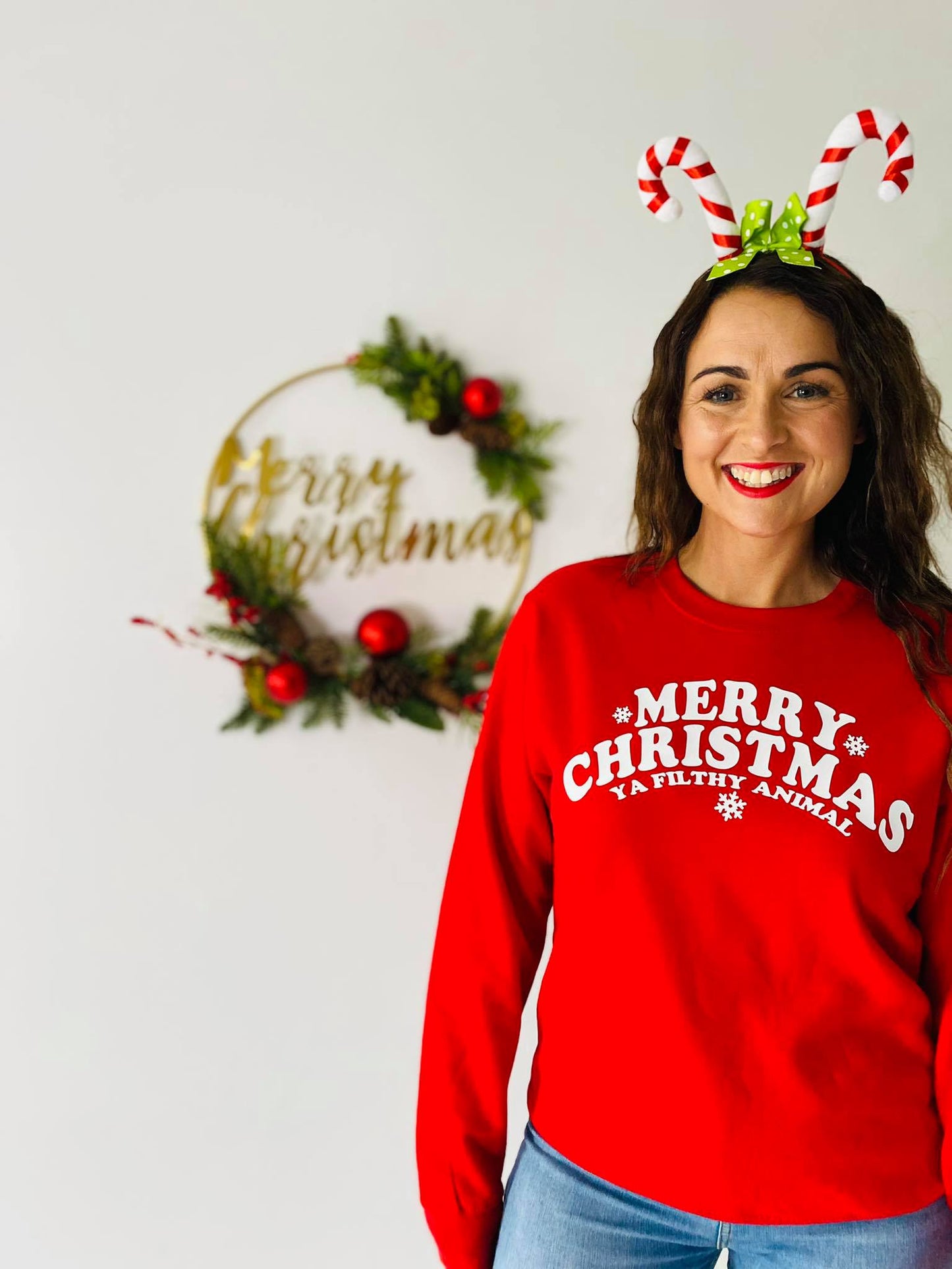 MERRY CHRISTMAS YOU FILTHY ANIMAL SWEATER-ThePaperPress