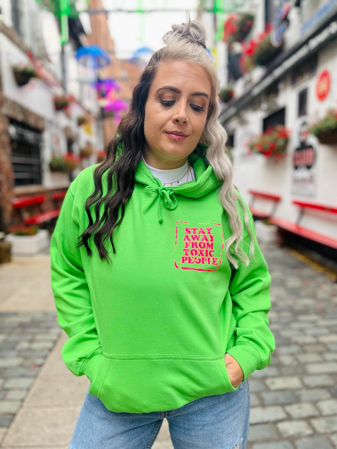 STAY AWAY FROM TOXIC PEOPLE FRONT & REVERSE PRINT HOODIE