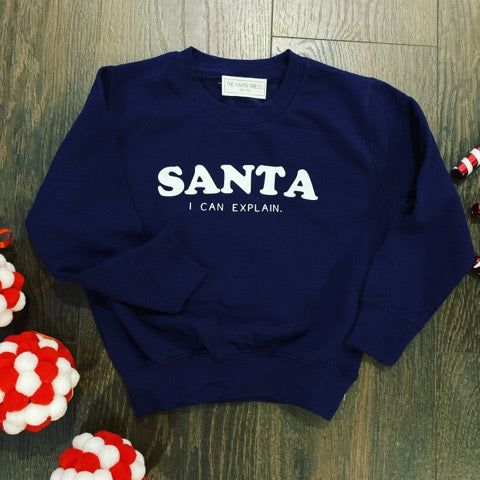 SANTA I CAN EXPLAIN KIDS SWEATER