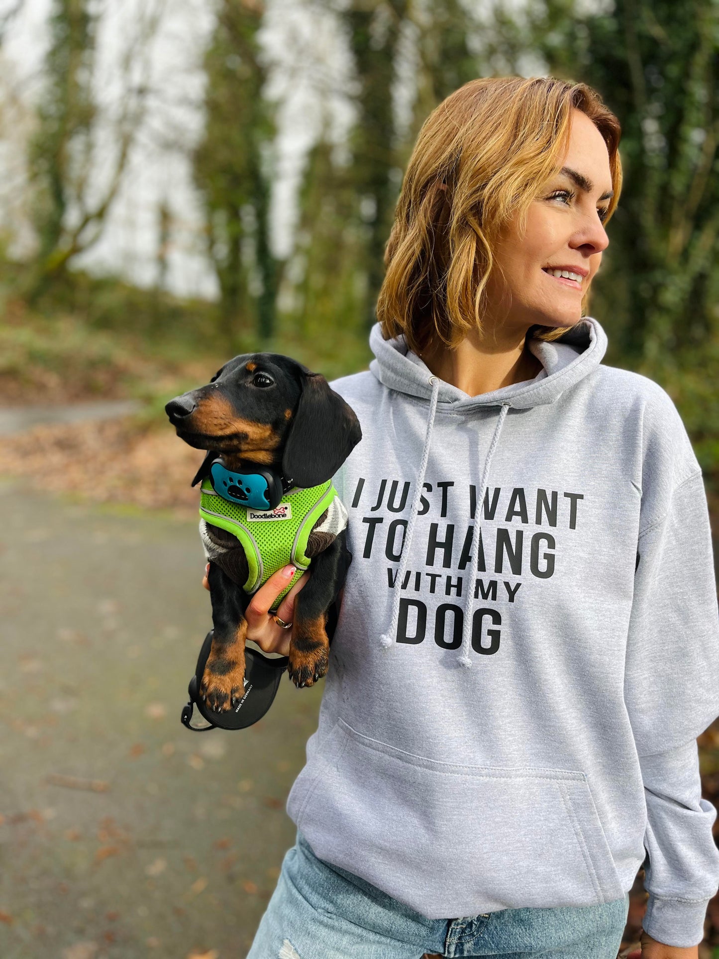 JUST WANT TO HANG WITH DOG HOODIE