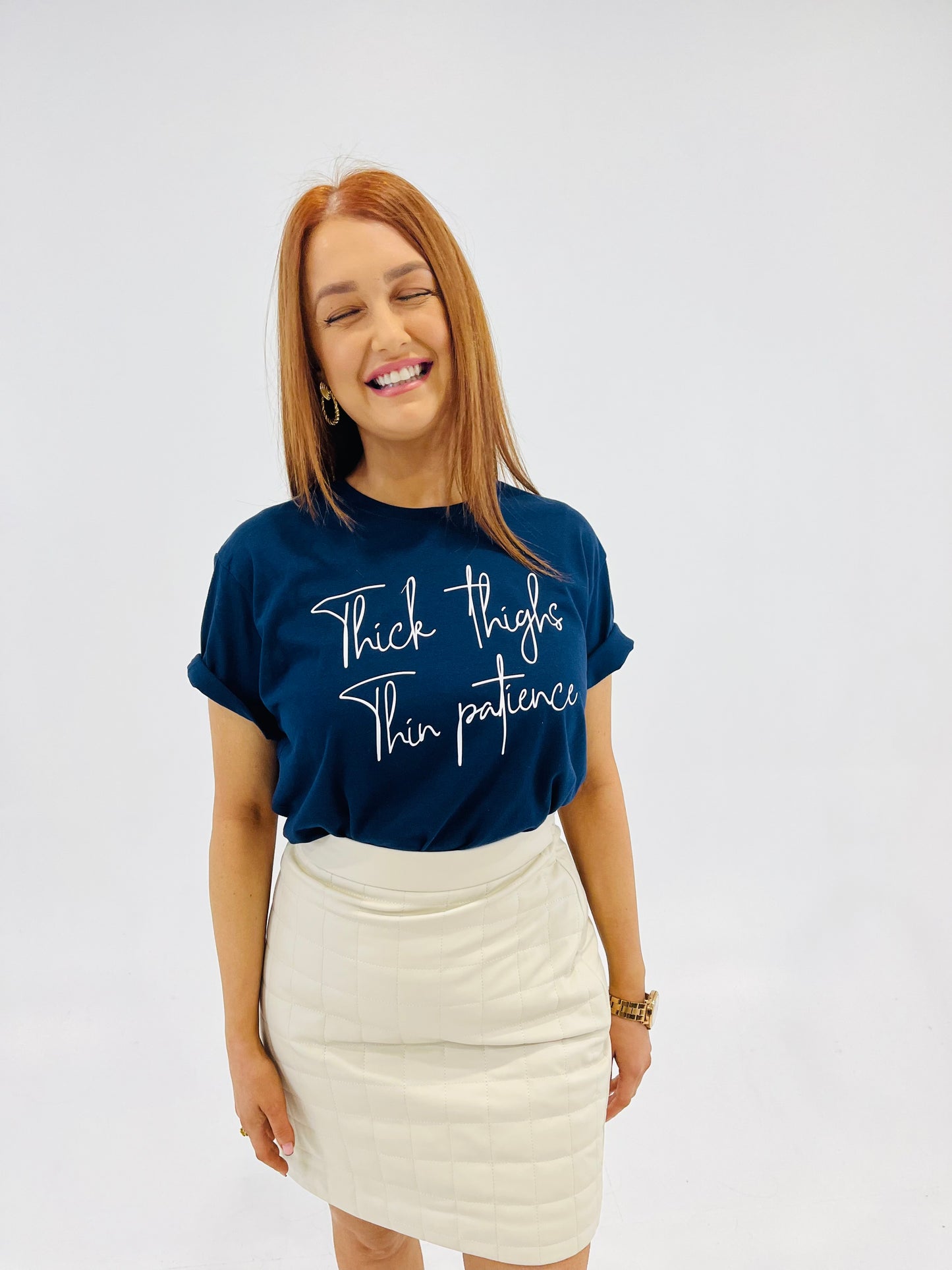 THICK THIGHS THIN PATIENCE TEE