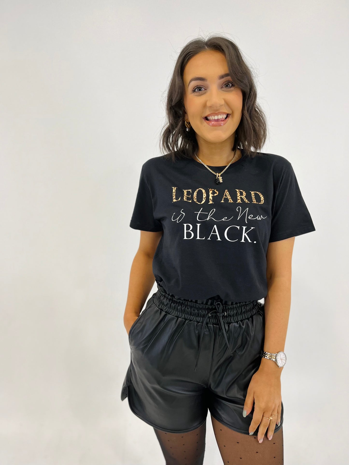 LEOPARD IS THE NEW BLACK TEE